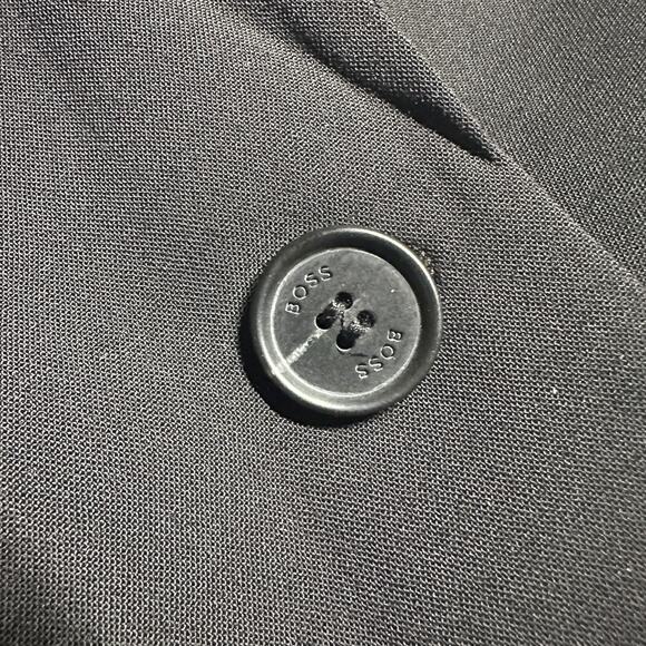 Hugo Boss Size 4 Jabina Longline Wool Blazer Jacket Black‎ Office Professional - Picture 6 of 13
